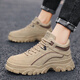 昌祥回力鞋子男款春季防水防滑厚底工地干活耐磨工裝勞保鞋戶(hù)外登山男鞋 RF-B6873卡其色 40