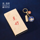 敦煌研究院 金屬鑰匙扣 博物館文創(chuàng)精致鑰匙扣背包掛件紀(jì)念品生日節(jié)日禮物 仙鶴
