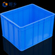 固鄉 周轉箱加厚長(cháng)方形物流整理盒儲物框膠箱大號養龜箱塑料收納筐藍色A10#箱 600*485*355mm