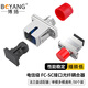 博揚（BOYANG）電信級FC-SC耦合器 FC-SC接口 光纖法蘭盤適配器光纖延長轉(zhuǎn)接頭(50個裝)BY-F3150