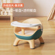 寶滿(mǎn)意 寶寶餐椅兒童餐桌嬰幼兒坐椅子吃飯便攜多功能叫叫椅座椅凳家用 黃(無(wú)聲PU軟墊+餐盤(pán)+透明餐盤(pán))