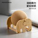 POPOCOLA 逗貓咪玩具自嗨解悶貓抓板幼貓爪板小貓抓球耐抓不掉屑耐抓劍麻 劍麻貓抓板【大號】