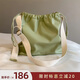南風(fēng)Chio2nd 綠意之歌托特包女松弛感抹茶綠大容量單肩斜挎包七夕禮物 圖片色