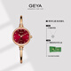 格雅（GEYA）手表女表手鐲式小綠表石英女士手表腕表 送女友 76072 漸變紅-G76072LHR