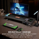 壁虎漫步顯示器增高架臺式電腦筆記本支架帶USB3.0快充無(wú)線(xiàn)充電桌面收納 木質(zhì)黑色700單層無(wú)線(xiàn)充電款