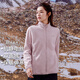 拓路者（Pioneer Camp）春秋款戶外抓絨衣女防風(fēng)搖粒絨外套立領(lǐng)冬季保暖內(nèi)膽 灰紫 S 