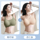 海貍嗨哩（McHiley）大碼哺乳內衣防下垂聚攏大胸夏薄產(chǎn)后喂奶專(zhuān)用孕婦文胸孕期罩杯女 青檸綠+杏仁膚【透氣升級款】 XXL(145-175斤)