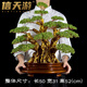 信天游天然黃水晶發(fā)財樹搖錢樹擺件家居客廳酒柜裝飾品前臺喬遷開業(yè)禮品 天然橄欖綠小粒加鐵柱中古松