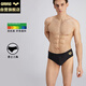 阿瑞娜（arena）泳褲男防尷尬三角舒適柔和速干彈力面料抗氯訓練游泳褲男士黑色