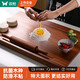 雙槍烏檀木搟面板切菜板實(shí)木家用面板揉面和面板案板大號(hào)70*45*2cm  