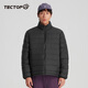 探拓（TECTOP）戶外羽絨服男女鴨絨輕薄款防鉆絨防風(fēng)防寒保暖外套立領(lǐng) 云墨黑【情侶款】 XL