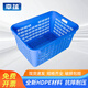 幸蘊(yùn) 塑料筐 670*470*360mm周轉(zhuǎn)籮筐 加厚塑料膠框可套周轉(zhuǎn)筐 氣孔物流筐中轉(zhuǎn)框 不帶耳可定制