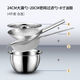 特厚不銹鋼裝油盆帶蓋酒店廚師商用廚房油缸鼓漏勺套裝家用容器 24漏勺+8寸油鼓+20密網(wǎng)+蓋 無(wú)規格