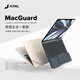 JCPAL適用蘋果筆記本電腦amcbook Pro13/14/16英寸M4保護(hù)膜套裝外機(jī)殼貼膜液晶屏幕保護(hù)貼膜air13air15 銀色 Pro14英寸【2024年款/M4】A3112