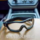 騎行護目鏡摩托車(chē)防風(fēng)鏡防粉塵防飛濺防花粉越野騎行哈雷風(fēng)鏡面罩戶(hù)外防刮化戰術(shù)裝備 全包圍黑框【透明鏡片】