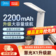 美的（Midea） 臺燈兒童學生學習閱讀led燈宿舍寢室臥室床頭書桌便攜折疊usb充電臺燈慧光系列臺燈 【大容量2200毫安】慧光X1白