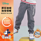 迪士尼寶寶（Disney Baby）迪士尼童裝男童長(cháng)褲時(shí)尚米奇唐老鴨加絨休閑褲子 深花灰米奇213K1192 120cm