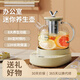 miquerkuqi養(yǎng)生壺玻璃花茶壺煮茶壺 多功能全自動燉煮電熱壺家用辦公室燒水壺周年慶活動禮品節(jié)日禮物送員工 【米萊白】 1.2L 壺+智能底座