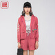漁漁牌新中式女裝2024春款帶帽中國龍刺繡花輕薄休閑外套FGGAT008A 糖果紅 L