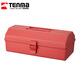 TENMA天馬手提式小物收納箱L 塑料工具箱家用雜物收納盒分類(lèi)儲物整理箱 1個(gè)裝 紅色 38*20*14cm