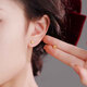 戚小米999足銀玫瑰花耳釘女2024新款耳環(huán)輕奢小眾高級感養(yǎng)耳洞耳飾品 999足銀玫瑰花耳釘金色【兩只價(jià)
