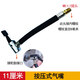 尤利特（UNIT）尤利特車(chē)載充氣泵專(zhuān)用延長(zhǎng)充氣管配件高壓氣線氣嘴輪胎打氣泵接頭 11厘米按壓氣嘴(帶M8×1接頭)