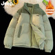 JEEP SPIRIT棉服女加厚外套冬新款雙面穿面包服棉襖子情侶保暖棉衣男女裝 23988-牛油果綠[男女同款] S