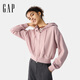 Gap女裝2025春季新款抽繩拉鏈連帽衛(wèi)衣純色寬松休閑短外套725754 粉色 S (160/80A)亞洲尺碼