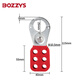 BOZZYS安全搭扣鎖LOTO工業(yè)六聯(lián)鎖具鉗口鋼制擴鎖器能量隔離多人管理K01 K01 鎖扣直徑1“（2.5CM）