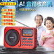 小霸王S51智能語音聲控藍(lán)牙音箱老人專用收音機(jī)插卡U盤唱戲機(jī)2024新款便攜式充電收音機(jī)一體播放器 墨蘭【標(biāo)配】 官方標(biāo)配