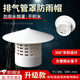 曇蓓漫排氣管罩防雨帽pvc透氣帽屋頂排氣罩110管帽管道風(fēng)口排煙罩擋雨罩 PVC排氣管罩白色帽【75型】 【新款防鳥防鼠】耐腐蝕