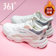 361°女鞋皮面保暖運動(dòng)鞋女秋冬季2025新款耐磨休閑鞋361度女跑步鞋子 羽毛白/鋅鐵灰【加絨】 38 【官方正品/現貨速發(fā)】