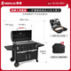 FIREPLUS燒烤爐戶外燒烤架家用多功能電動(dòng)美式悶烤爐庭院BBQ爐子商用木炭 烏列【烤爐+工具箱套裝】