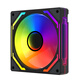 影馳夢(mèng)鏡PRO黑色12cm機箱風(fēng)扇正向（ARGB神光同步/PWM智能調速/高風(fēng)壓/大風(fēng)量/低噪/可串接）