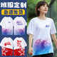 衫念畢業(yè)班服定制t恤運動會小學(xué)生初中高中衣服套裝純棉短袖服裝訂制 空白衣服28 XL