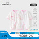 歡喜小熊新生兒連體哈衣寶寶夏季純棉護(hù)肚爬服0-6個(gè)月剛出生夏天嬰兒衣服