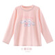Hello Kitty兒童長(cháng)袖t恤女童圓領(lǐng)打底衫中大童上衣秋裝 G021櫻花粉 150cm 