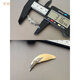 偌慕妮純銀包狼牙吊墜銀套925銀飾鑲嵌保護套黑狗牙防裂牙尖套配件項鏈 尾巴1款 不含牙