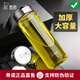 希諾單層玻璃杯男士 高硼硅玻璃水杯大容量耐高溫加厚喝茶的杯子6052 【小熊蓋】XN6056-深藍(lán)-580ML