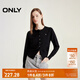 ONLY秋冬時(shí)尚簡約溫柔純色寬松開衫針織衫女|12433A006 E40 煤黑色 M (165) 84A