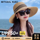 MITHAOL KUSC拉菲草草帽女時(shí)尚大帽檐夏天海邊帽子女款2025新款防曬遮陽(yáng)太陽(yáng)帽 卡其色 頭圍可調(diào)節(jié) 均碼 生日禮物送女朋友
