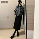 瑪嬌媚（Majiaomei）小香風(fēng)連衣裙套裝女裝2025年春秋新款通勤百搭短款外套打底衫裙子 外套+半身裙+打底衫 M