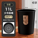 恒躍垃圾桶茶渣桶無(wú)蓋帶過(guò)濾網(wǎng)茶葉廢水干濕分離茶室辦公室商用茶水桶 黑色大號(hào)圓形茶渣桶（帶濾網(wǎng)）