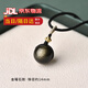 晟迅黑曜石吊墜轉(zhuǎn)運(yùn)珠精致小眾貓眼金銀飾品高端大氣水晶掛件項(xiàng)鏈男女 金曜石款