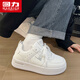 回力女鞋板鞋女2025秋季新款休閑百搭運動(dòng)鞋子女款小白鞋子女情侶鞋潮 白色 37
