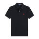 POLO SPORTRALPH LAUREN美國(guó)拉夫勞倫POLO衫短袖體恤男小馬標(biāo)刺繡RL純棉經(jīng)典 黑色紅標(biāo) M  125-145