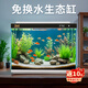森森（SUNSUN）超白玻璃小魚(yú)缸一體缸自循環(huán)客廳小型桌面家用水族箱免安裝金魚(yú)缸 【森森·金麟】LE-380 白色尊享版