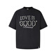 【珍珠迎好運(yùn)】GOODBRAND LOVE IS GOOD珍珠標(biāo)語(yǔ)短袖T恤 男女同款 黑色 【經(jīng)典百搭】 L 衣長(zhǎng)75（140-170斤）