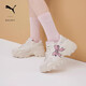 彪馬（PUMA）老爹鞋|粉蝴蝶結增高厚底鞋女款休閑鞋PULSARWEDGE387090 米白色-粉紅-01 37