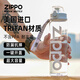 ZIPPO學(xué)生運動水杯大容量塑料杯子夏季tritan水杯運動水壺健身隨行水瓶 【彈蓋】極地白800ml